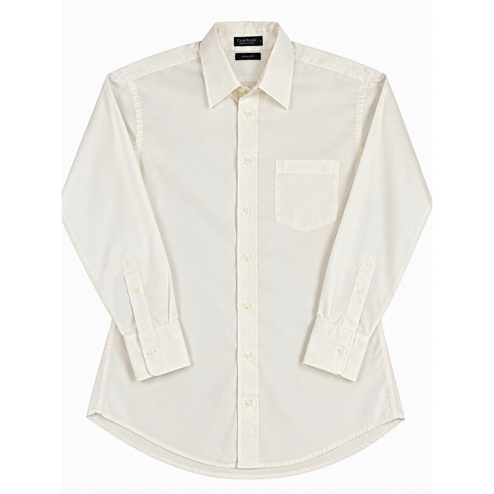Christian Dior Monsieur Classic Fit Dress Shirt Mens 18 32/33 White Solid Pocket